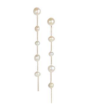 Cult Gaia Atum Cultured Freshwater Pearl Linear Drop Earrings Product Image