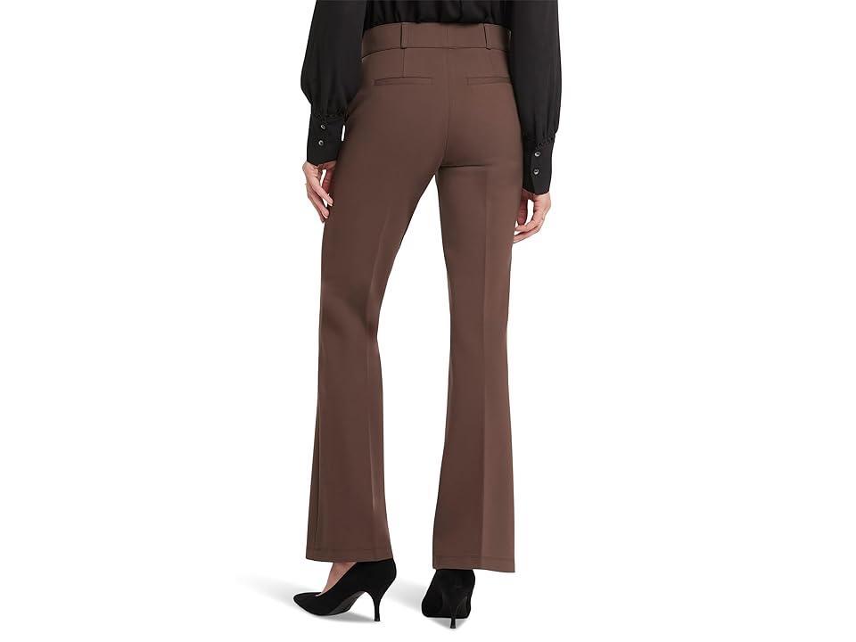 NYDJ Pull-On Flare Leg Trousers (Coffee Bean) Women's Dress Pants Product Image