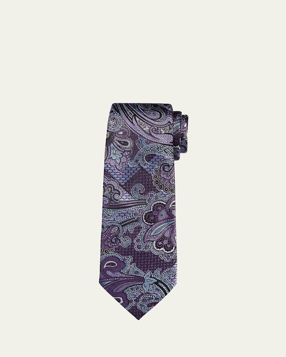 Mens Silk Paisley Tie Product Image