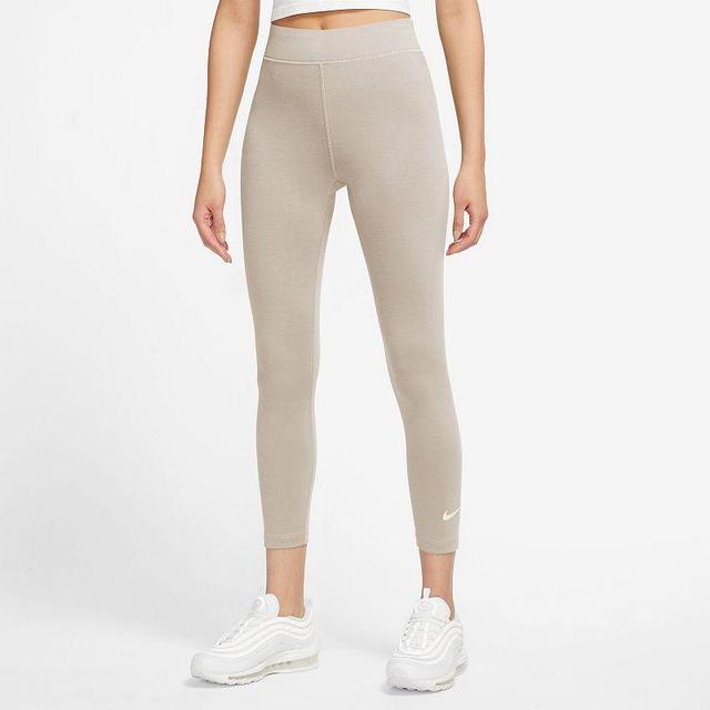 Womens Nike Sportswear Classics High-Waisted 7/8 Leggings Ivory Product Image