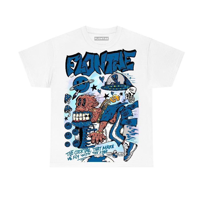 Military Blue 4s Flontae T-Shirt I Believe Graphic Product Image