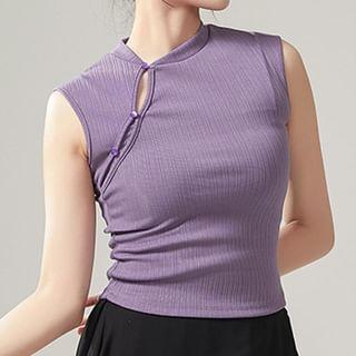 Flared-Sleeve Plain Dance Top / Tank Top Product Image