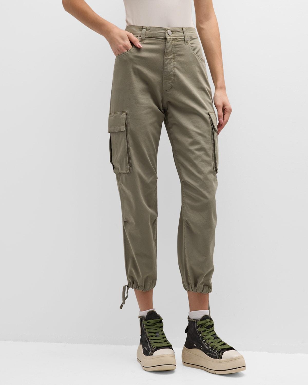 Gwen Straight Crop Cargo Joggers Product Image