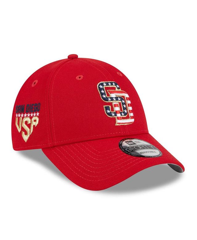 Mens New Era Red San Diego Padres 2023 Fourth of July 9FORTY Adjustable Hat Product Image