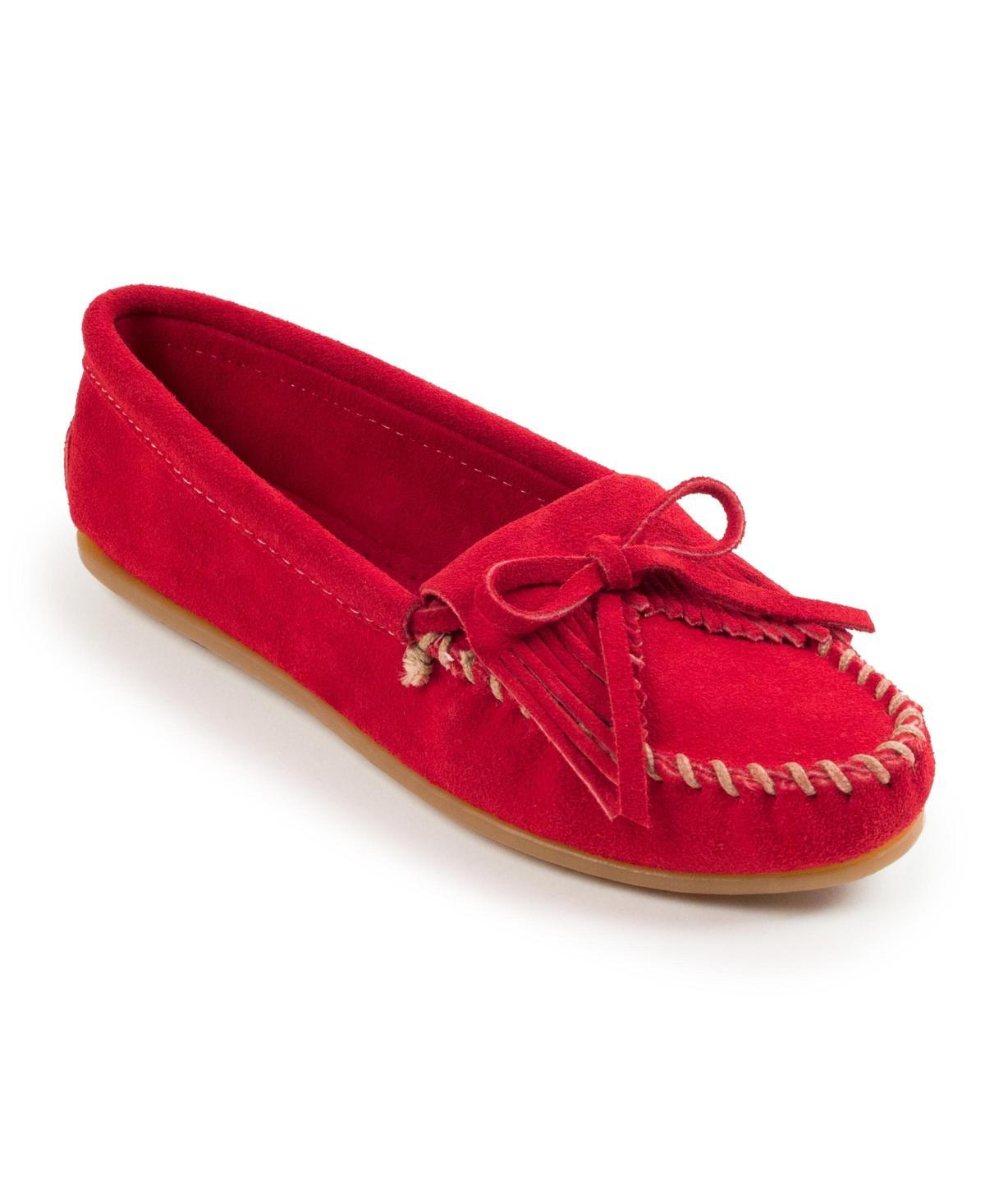 Minnetonka Kilty Suede Moc Suede) Women's Moccasin Shoes Product Image