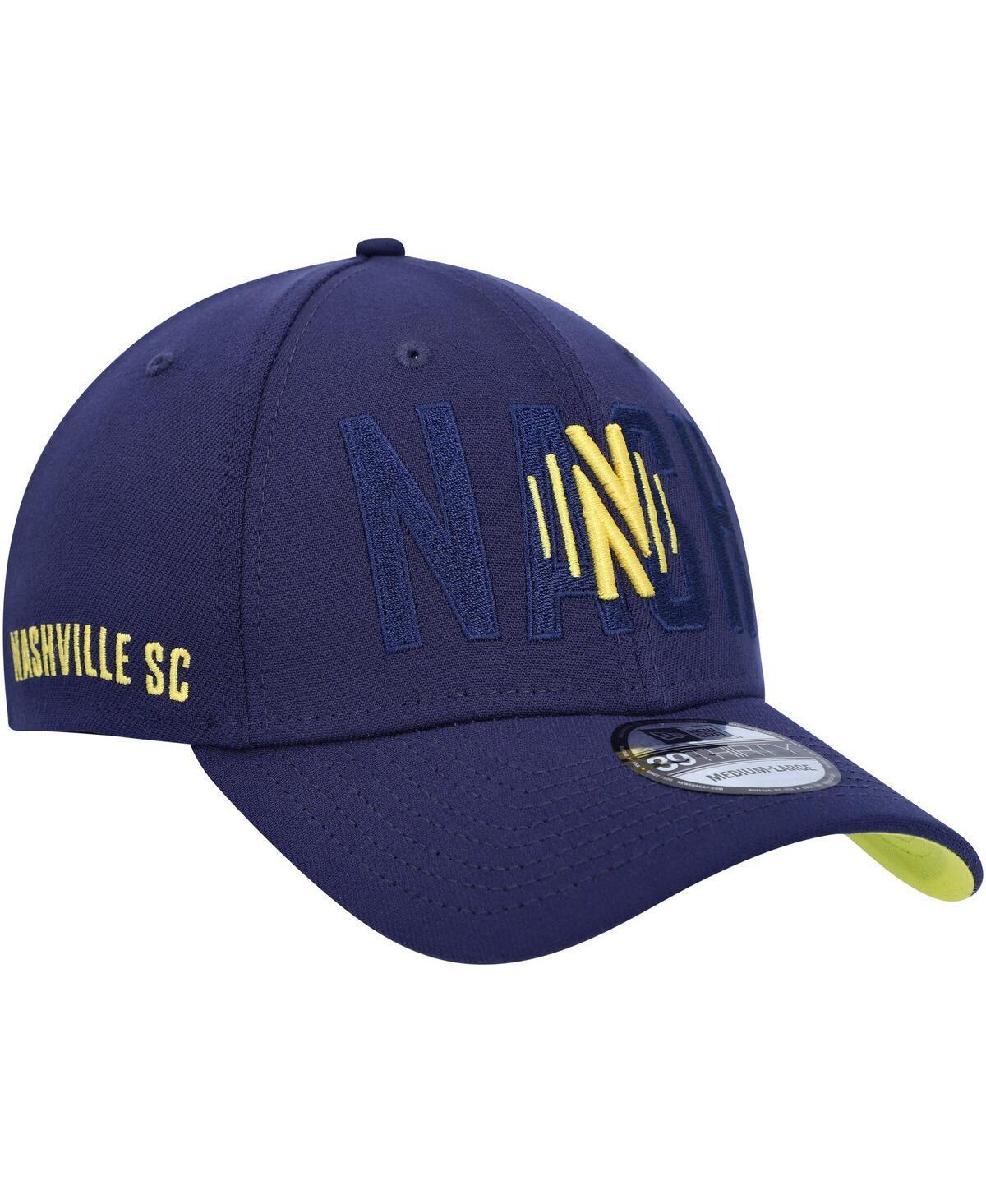 Mens New Era Navy Nashville SC Kick Off 39THIRTY Flex Hat Mls Blue Product Image