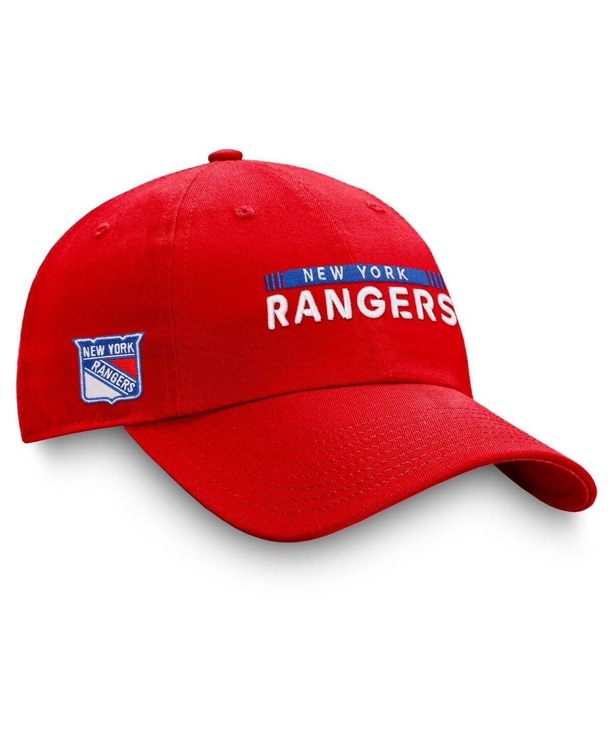 Mens Fanatics Branded Red New York Rangers Authentic Pro Rink Adjustable Hat Product Image