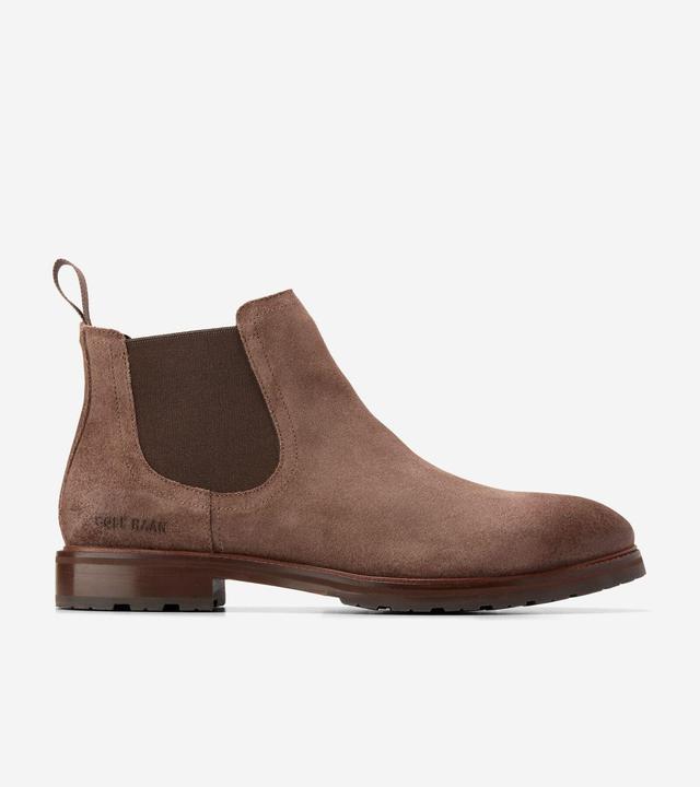 Cole Haan Mens Berkshire Lug Chelsea Boot - Brown Size 10 Water-Resistant Product Image