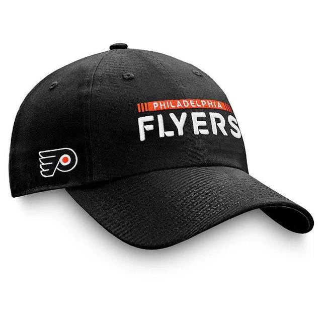 Mens Fanatics Branded Black Philadelphia Flyers Authentic Pro Rink Adjustable Hat Product Image