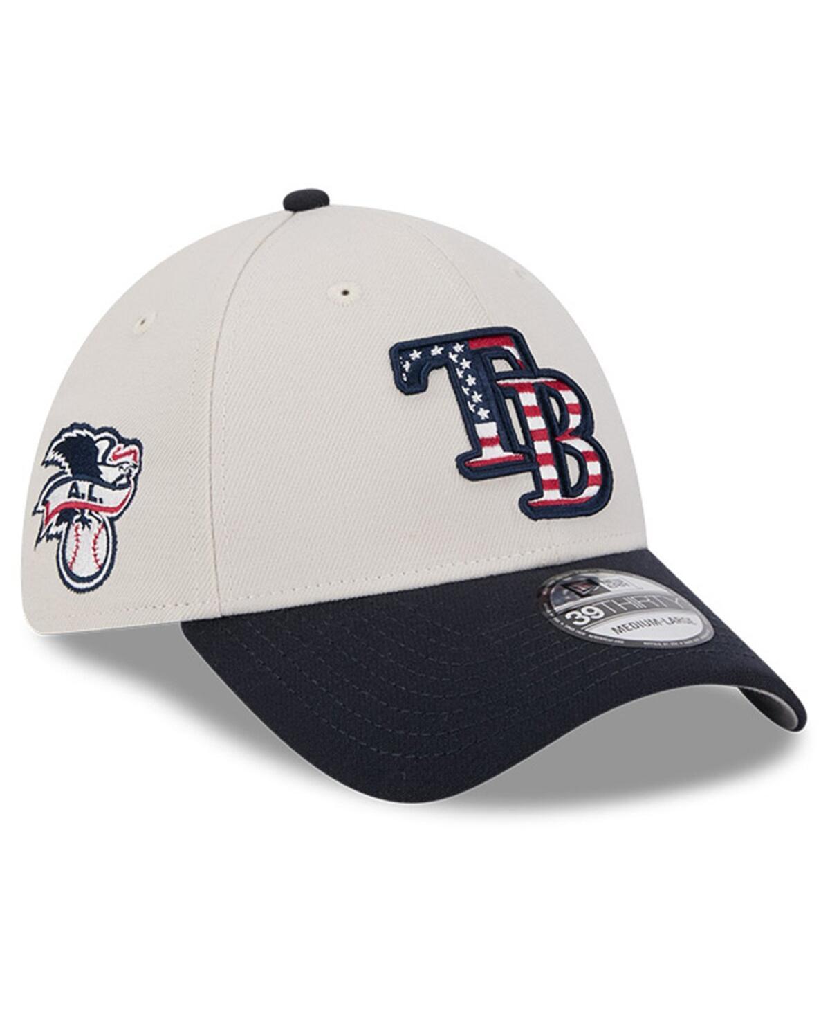 New Era Mens Black Tampa Bay Rays 2024 Fourth of July 39THIRTY Flex Hat Product Image