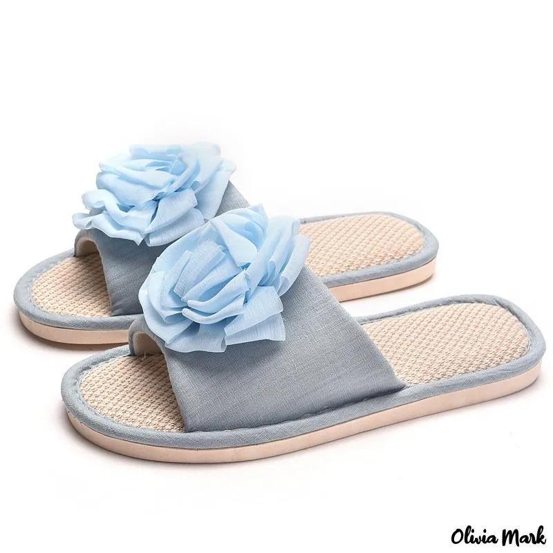 Olivia Mark – New summer home couple models slippers female PVC material breathable casual four seasons sandals Product Image