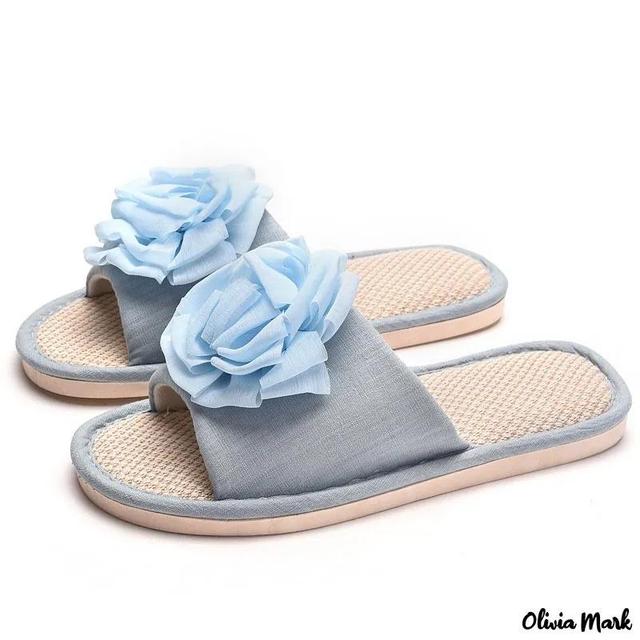 Olivia Mark – New summer home couple models slippers female PVC material breathable casual four seasons sandals Product Image