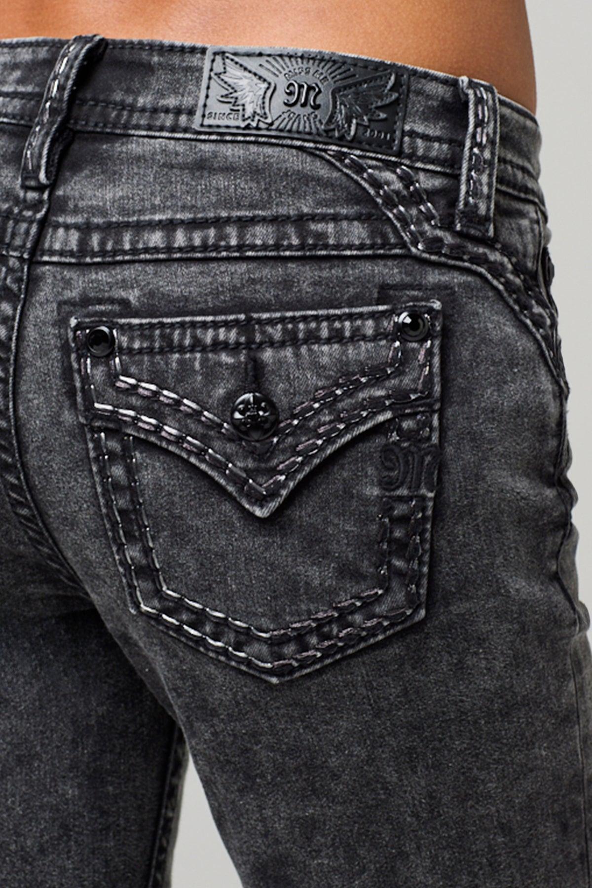 Zandra Stitched Bootcut Jeans Product Image