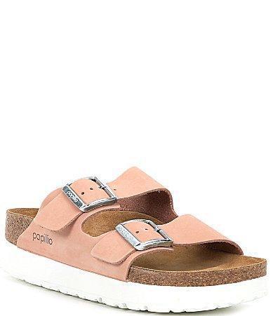 Papillio by Birkenstock Womens Arizona Suede Nubuck Platform Sandals Product Image