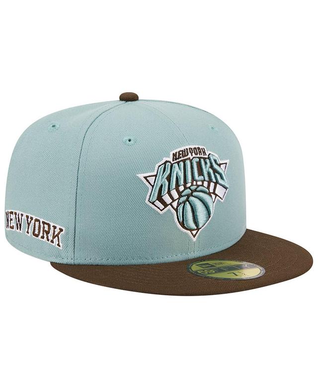 Mens New Era Light Blue New York Knicks Two-Tone 59FIFTY Fitted Hat - Light Blue Product Image