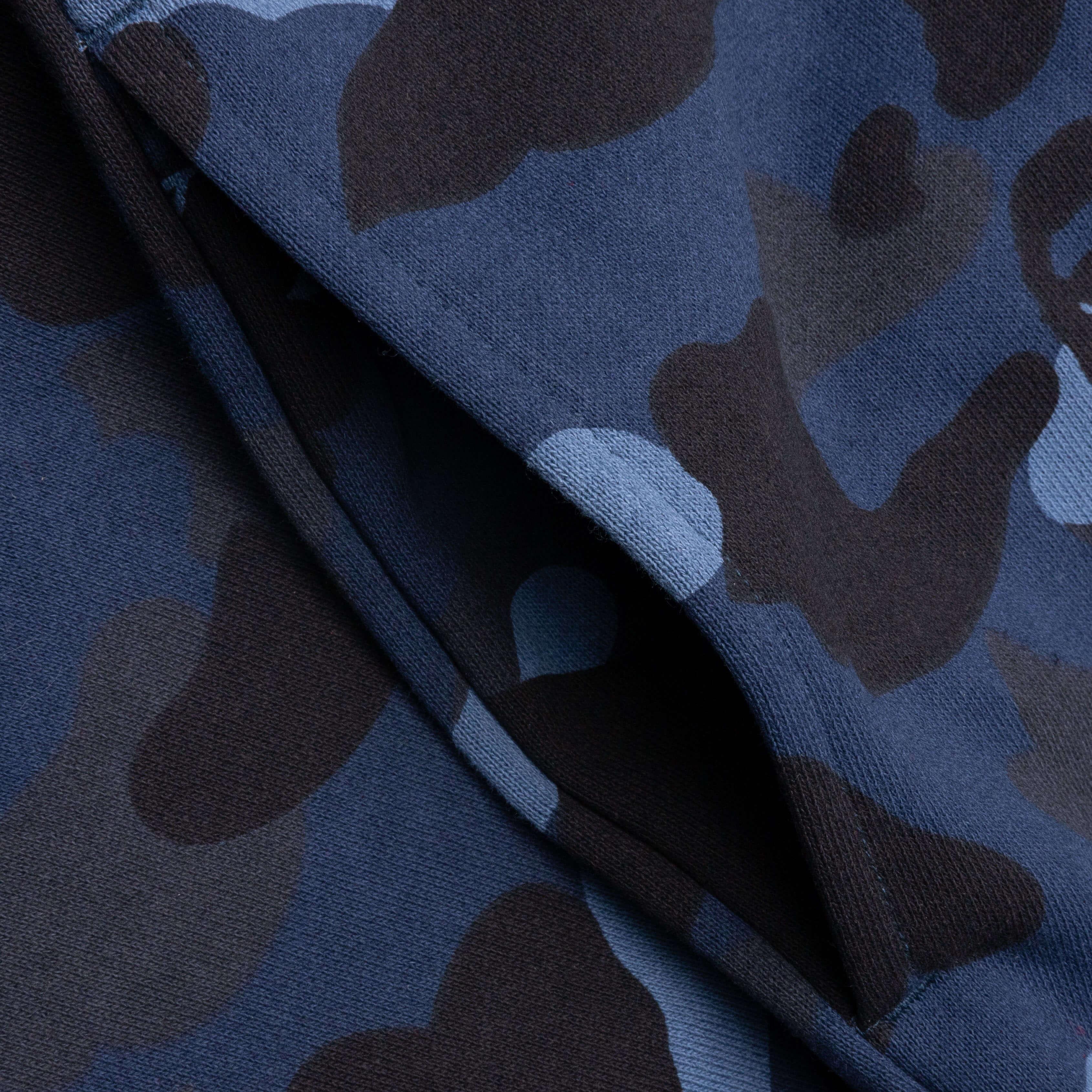 Color Camo Wide Fit Sweat Pants - Navy Male Product Image