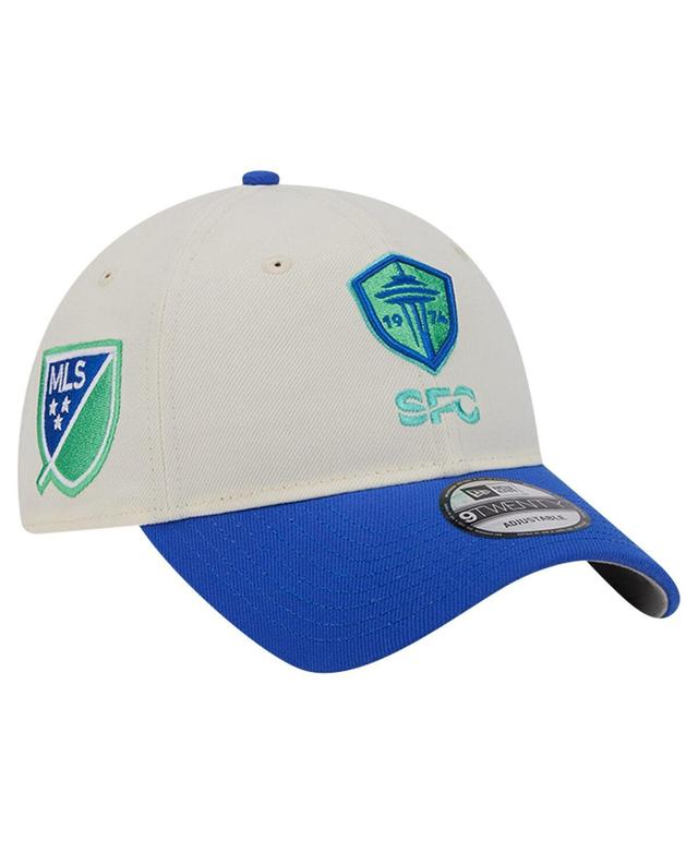 Mens New Era White Seattle Sounders Fc 2024 Kick Off Collection 9TWENTY Adjustable Hat Product Image