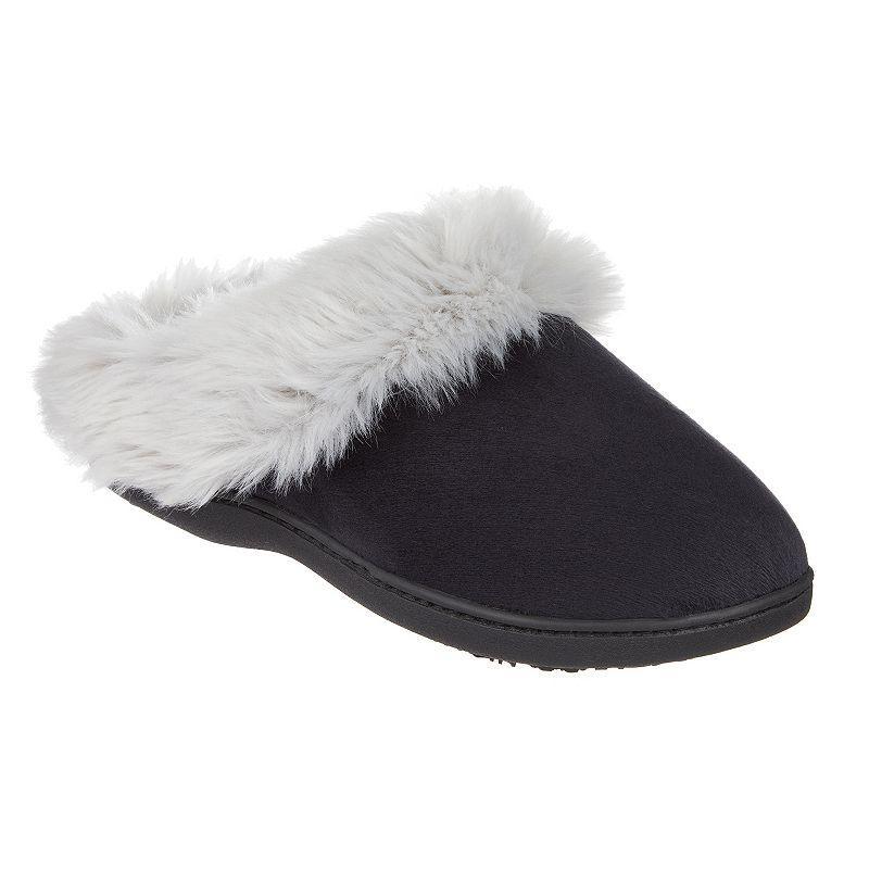 isotoner Memory Foam Velour Valerie Comfort Hoodback Womens Slippers Product Image