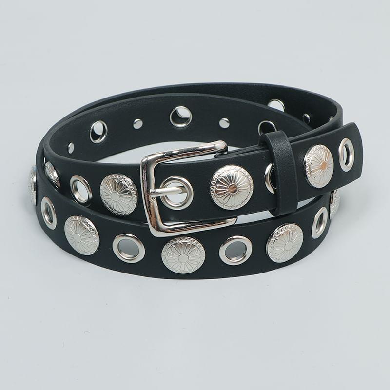 Faux Leather Buckled Belt Product Image