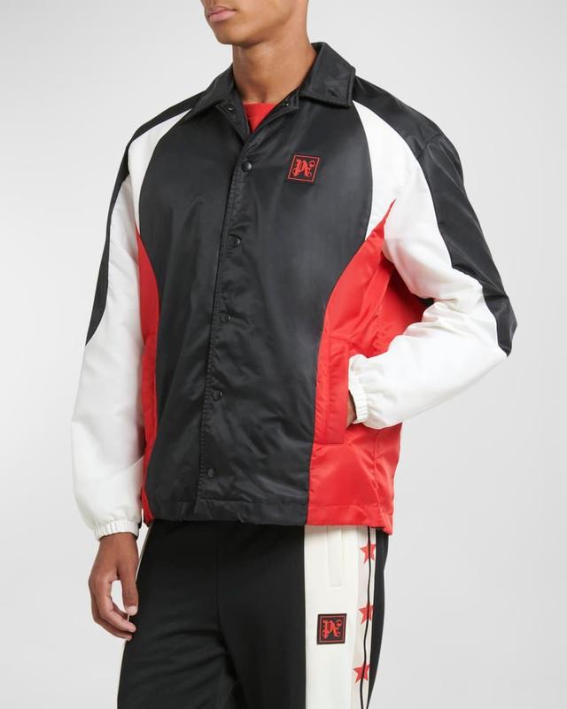 Mens Colorblock Monogram Bomber Jacket Product Image