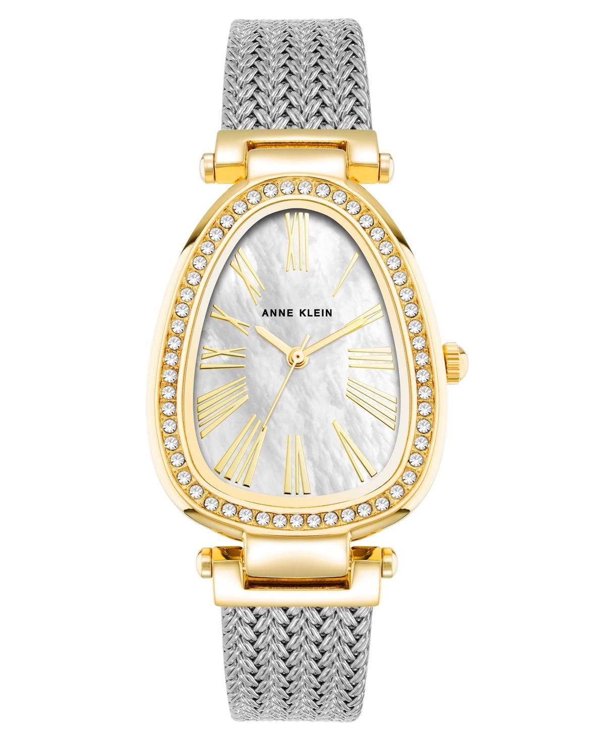 Anne Klein Womens Quartz Two-Tone Stainless Steel Mesh Watch, 36mm - Two-Tone Product Image