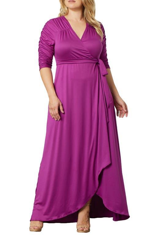 Kiyonna Meadow Dream Wrap Maxi Dress Product Image