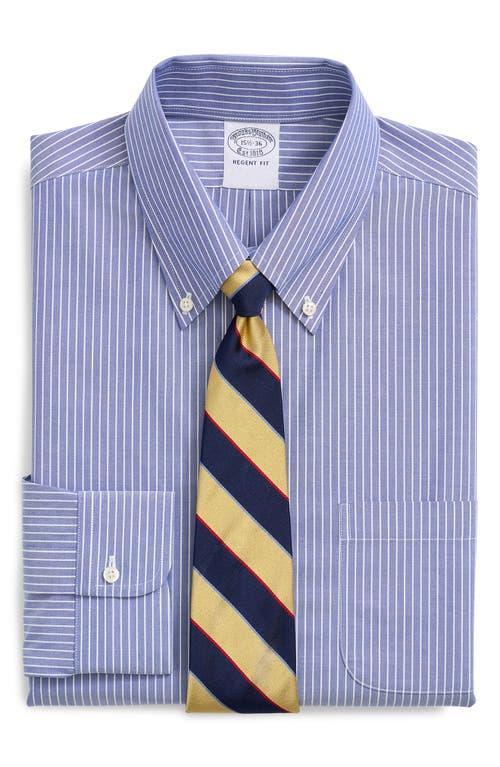 Brooks Brothers Mens Regent Fit Stripe Stretch Cotton Dress Shirt Product Image