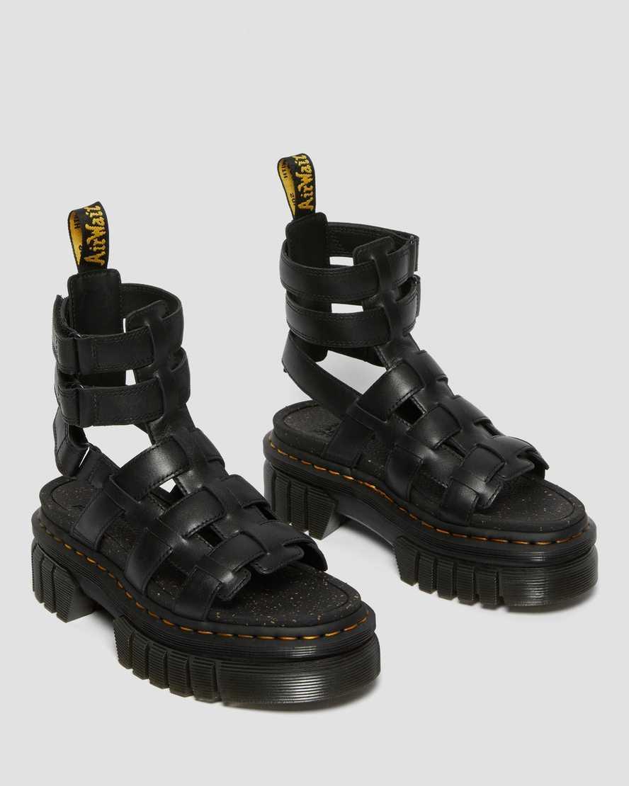 DR MARTENS Ricki Nappa Lux Leather Platform Gladiator Sandals Product Image