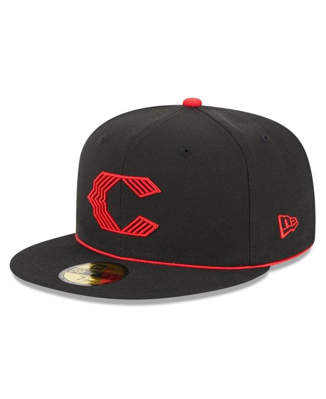 Mens New Era Black Cincinnati Reds 2023 City Connect 59FIFTY Fitted Hat Product Image