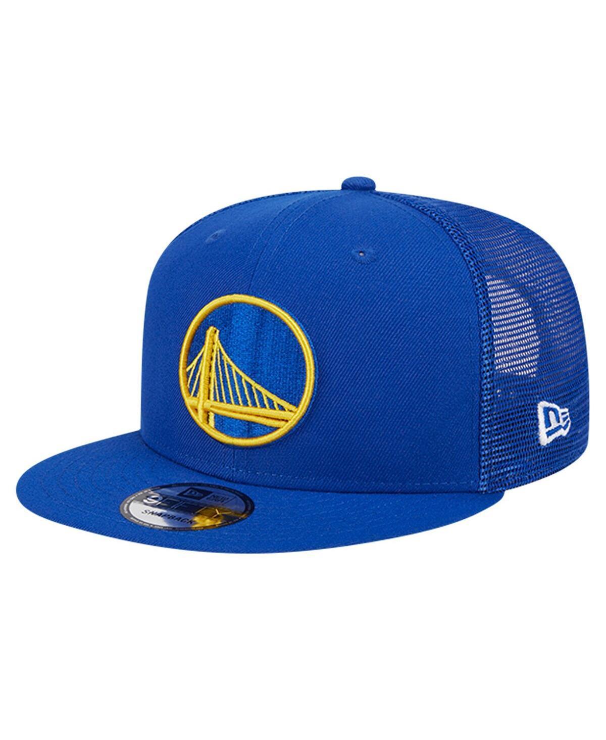 Mens New Era Royal Golden State Warriors Evergreen Meshback 9FIFTY Snapback Hat Product Image