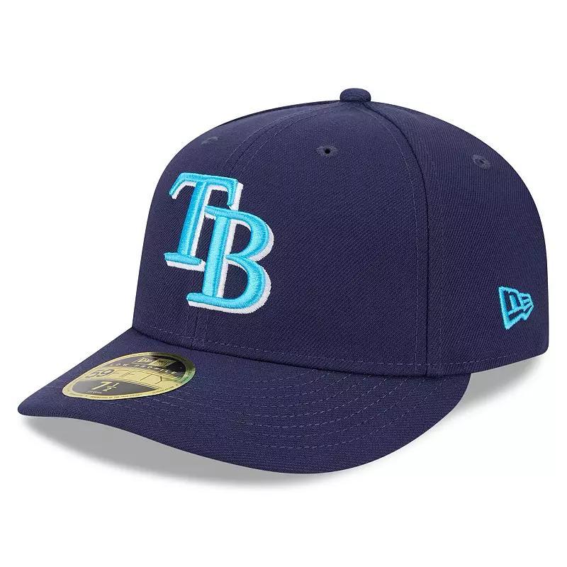 New Era Mens Navy Tampa Bay Rays 2024 Fathers Day Low Profile 59FIFTY Fitted Hat Product Image