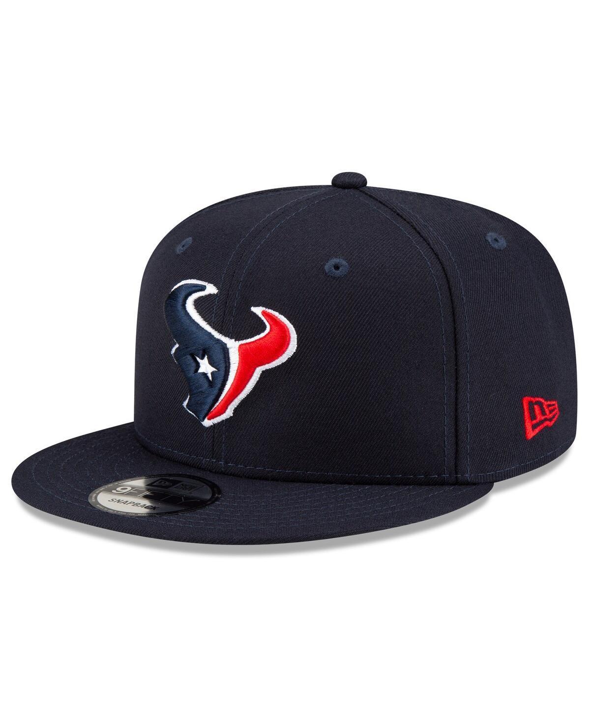 Mens New Era Houston Texans Basic 9FIFTY Snapback Hat, Blue Product Image