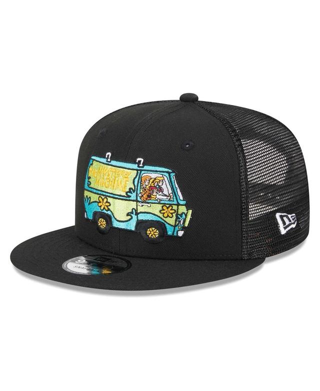 Mens New Era Black Scooby-Doo Mystery Machine Trucker 9FIFTY Snapback Hat Product Image