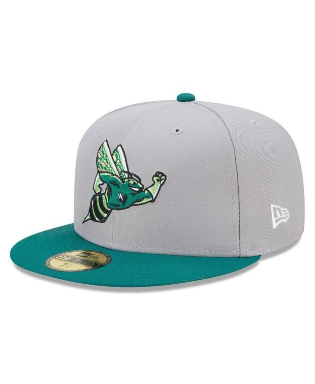 Mens New Era Gray Augusta GreenJackets Marvel x Minor League 59FIFTY Fitted Hat - Gray Product Image