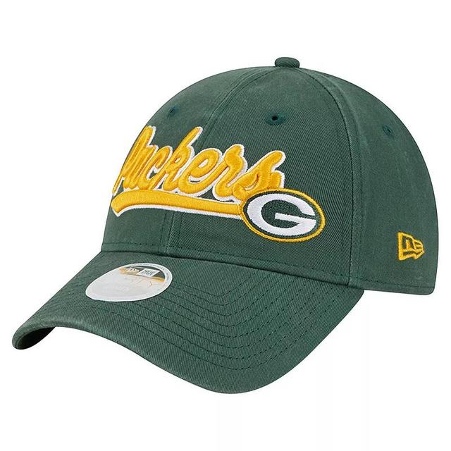 Womens New Era Bay Packers Cheer 9FORTY Adjustable Hat Product Image