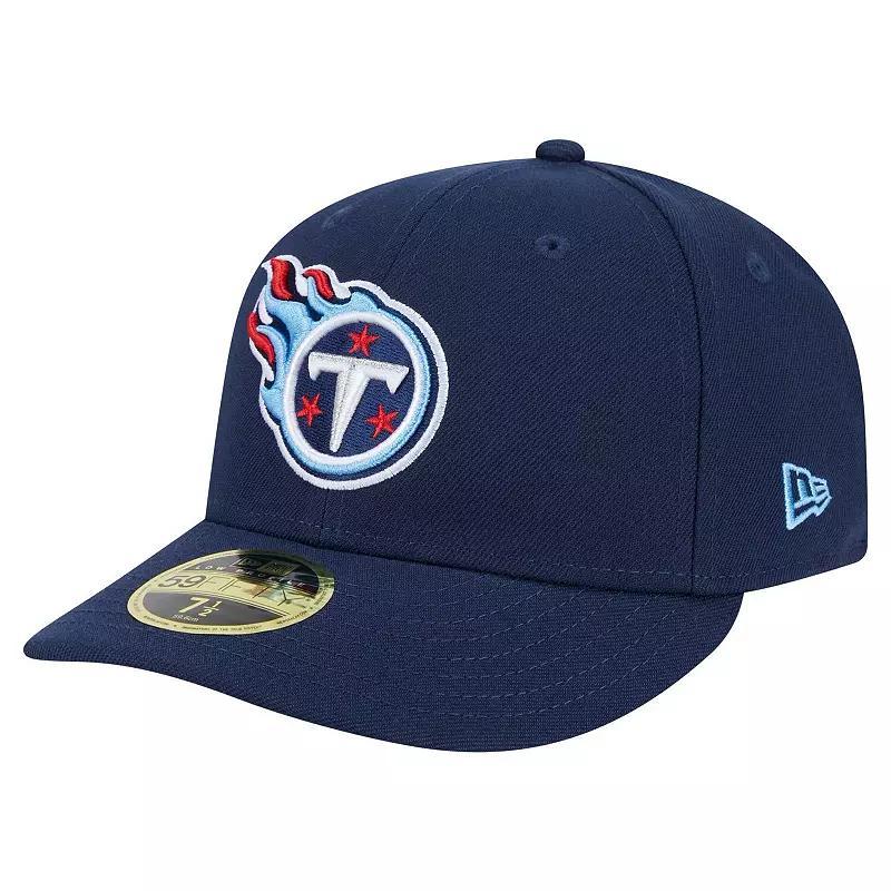 Mens New Era Tennessee Titans Omaha Low Profile 59FIFTY Fitted Hat Blue Product Image