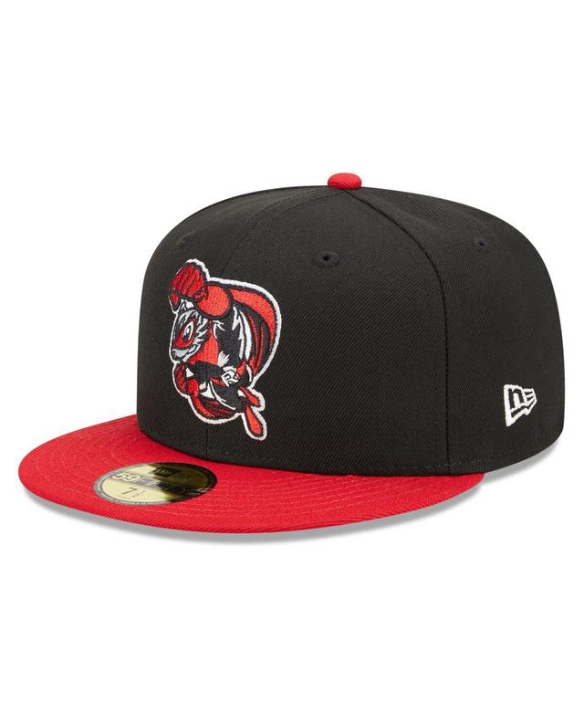 Mens New Era Black Richmond Flying Squirrels Marvel x Minor League 59FIFTY Fitted Hat - Black Product Image