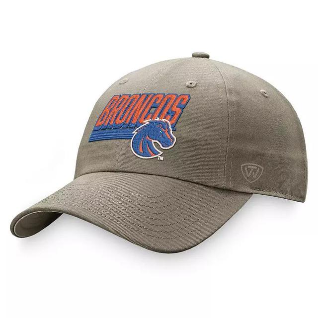 Mens Top of the World Khaki Boise State Broncos Slice Adjustable Hat Product Image