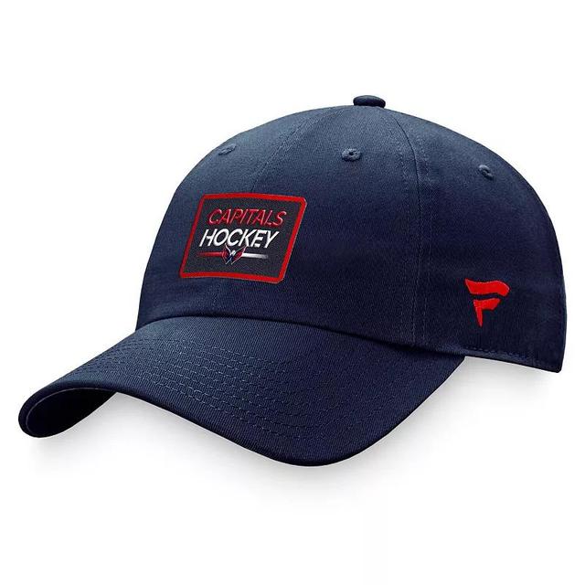 Womens Fanatics Branded Washington Capitals Authentic Pro Rink Adjustable Hat, Blue Product Image