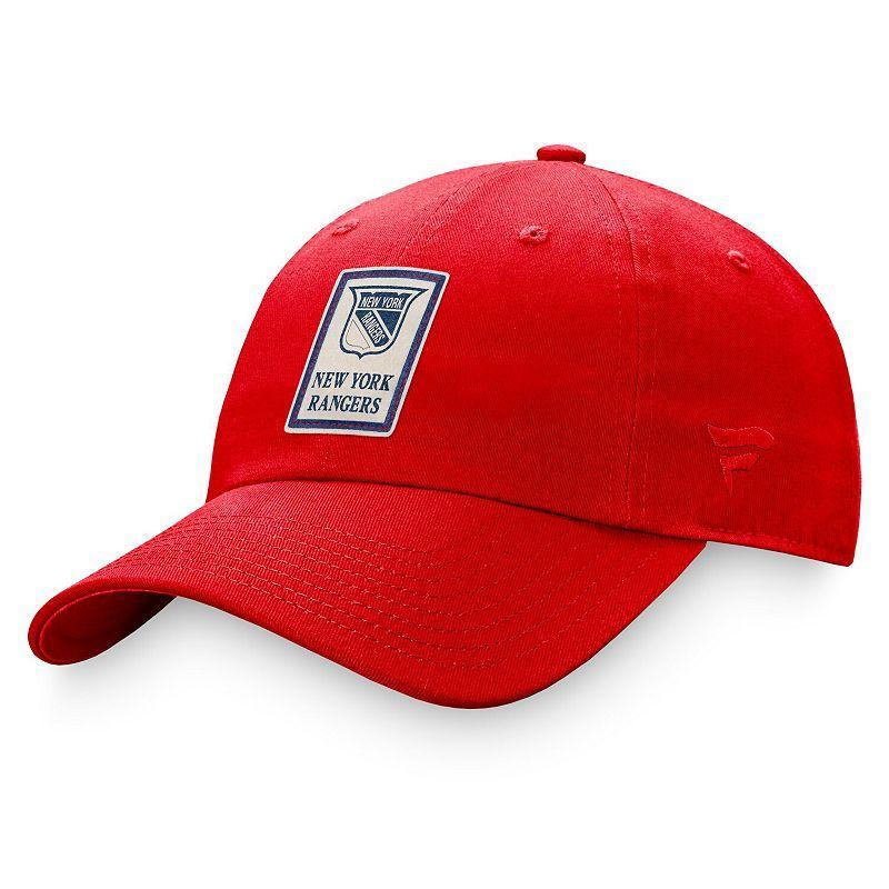 Womens Fanatics Branded Red New York Rangers Heritage Vintage Adjustable Hat product image