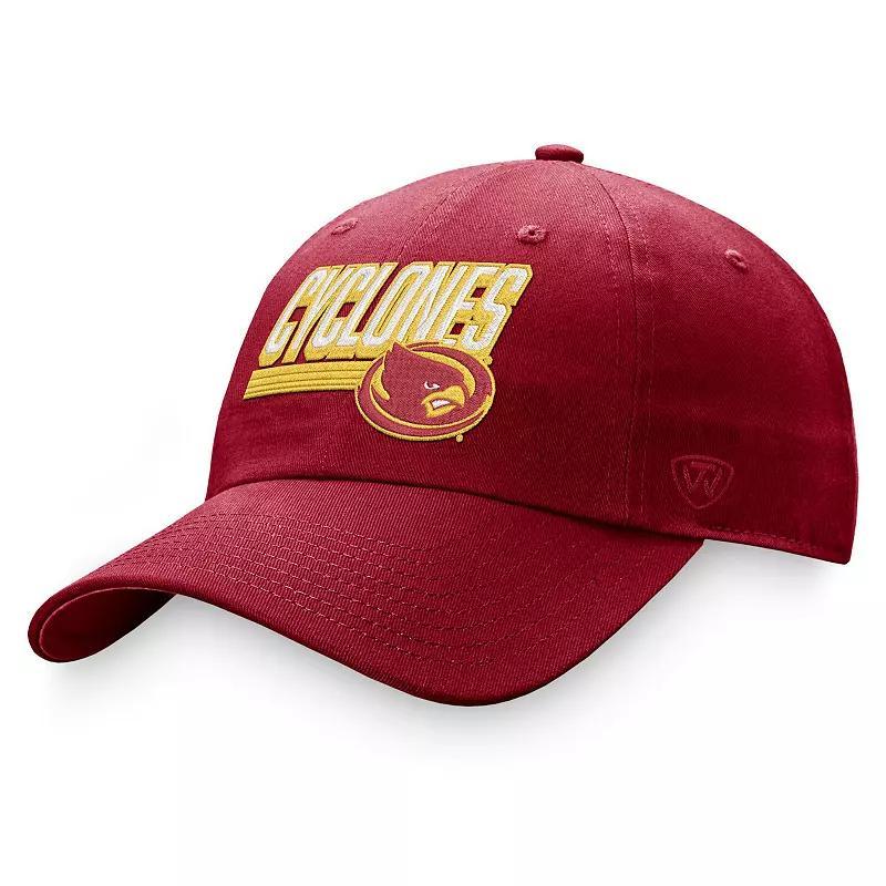 Mens Top of the World Cardinal Iowa State Cyclones Slice Adjustable Hat Product Image