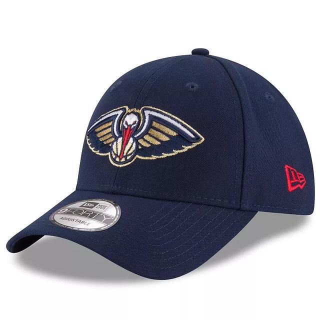 Mens New Era New Orleans Pelicans Official Team Color 9FORTY Adjustable Hat, Blue Product Image