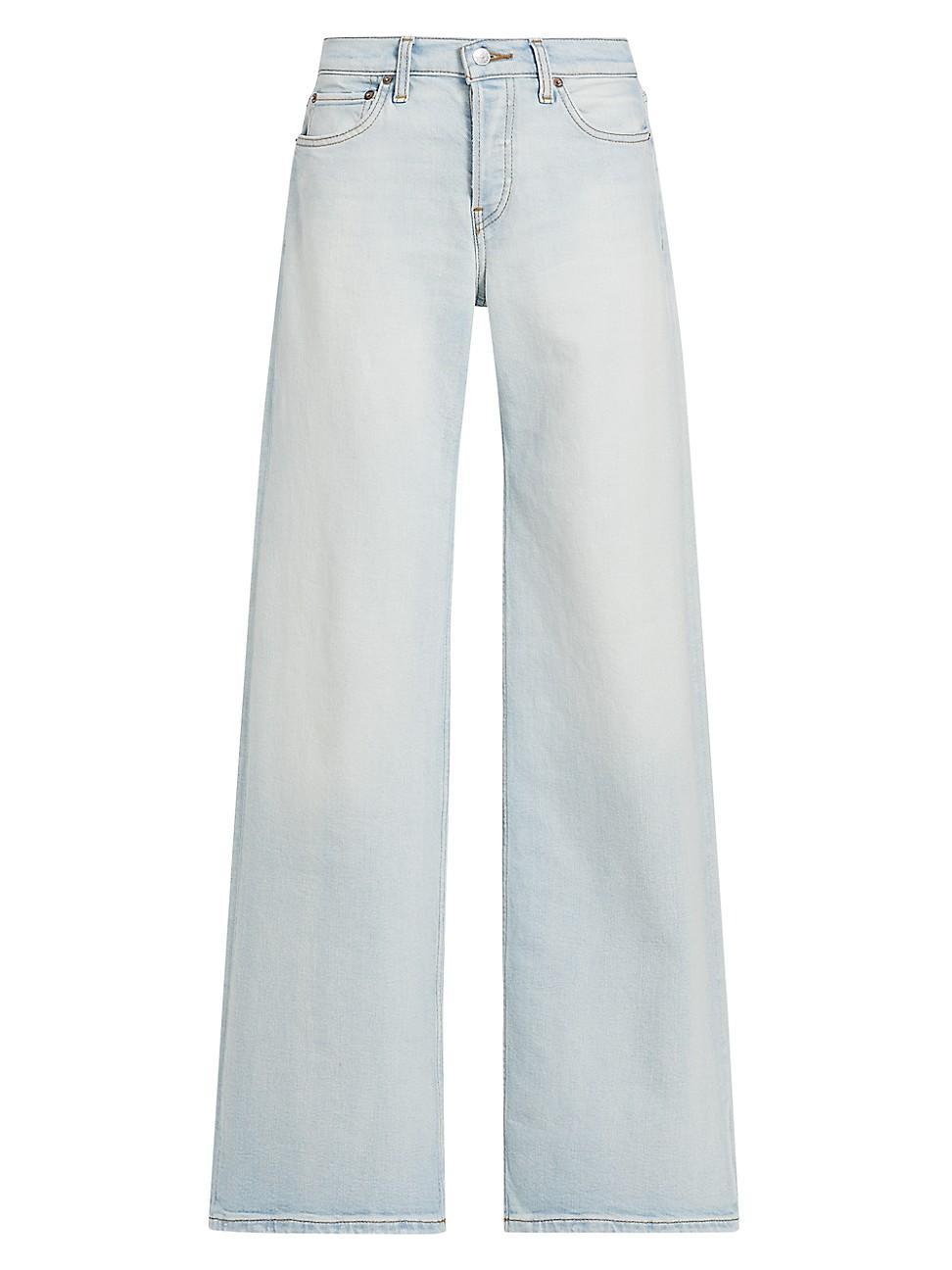 Re/Done Wide Leg Jeans in West Coast Fade Product Image