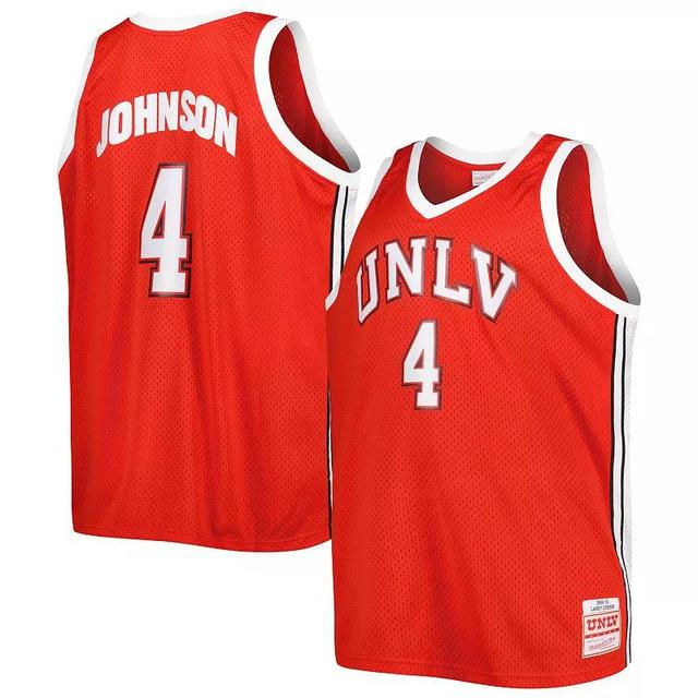 Mens Mitchell & Ness Larry Johnson Scarlet UNLV Rebels Big & Tall Swingman Jersey Product Image