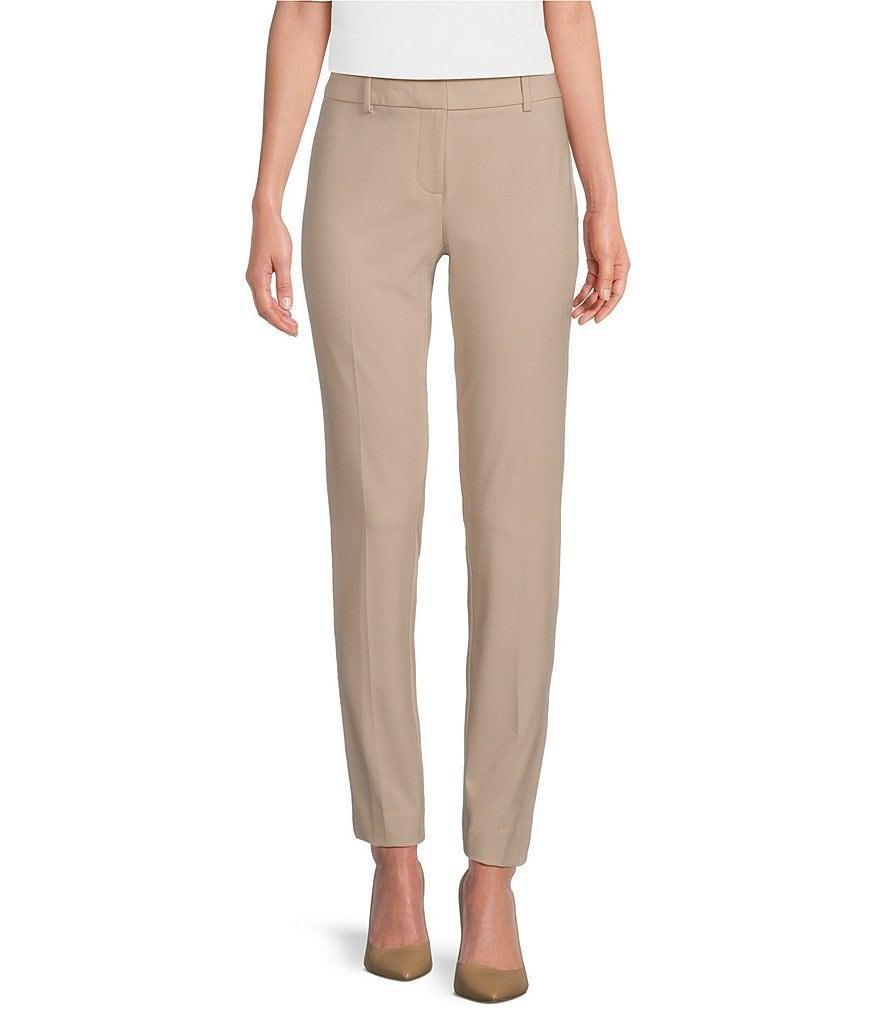 Calvin Klein Luxe Stretch Slim-Leg Pants Product Image