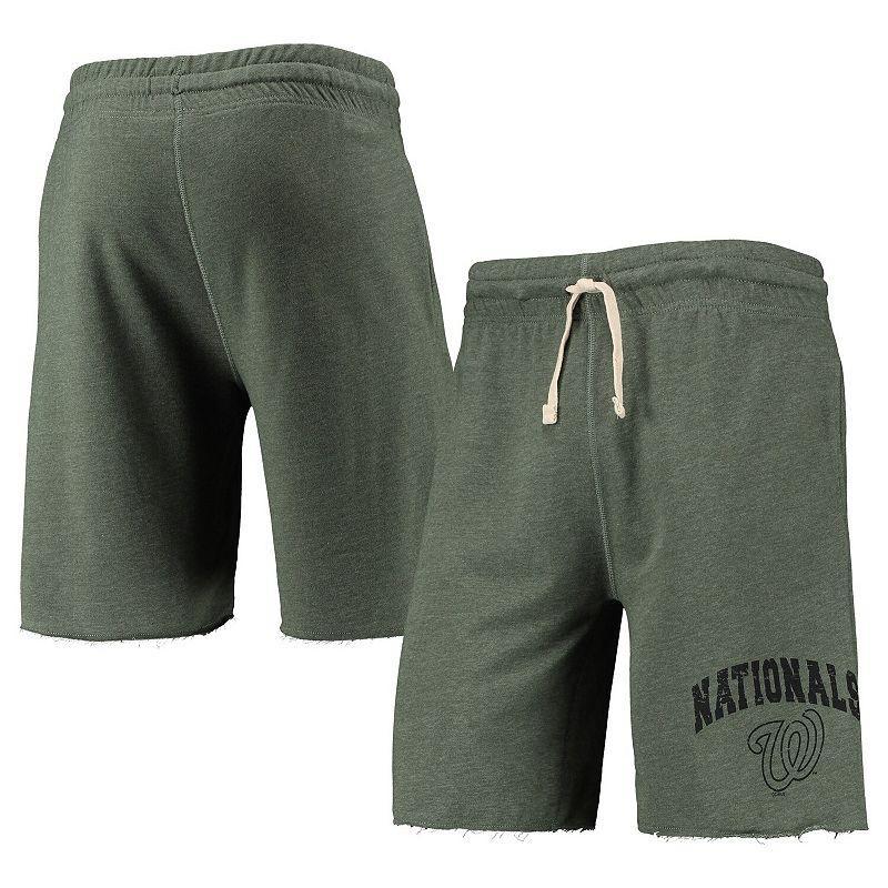 Mens Concepts Sport Heathered Washington Nationals Mainstream Logo Terry Tri-Blend Shorts Product Image