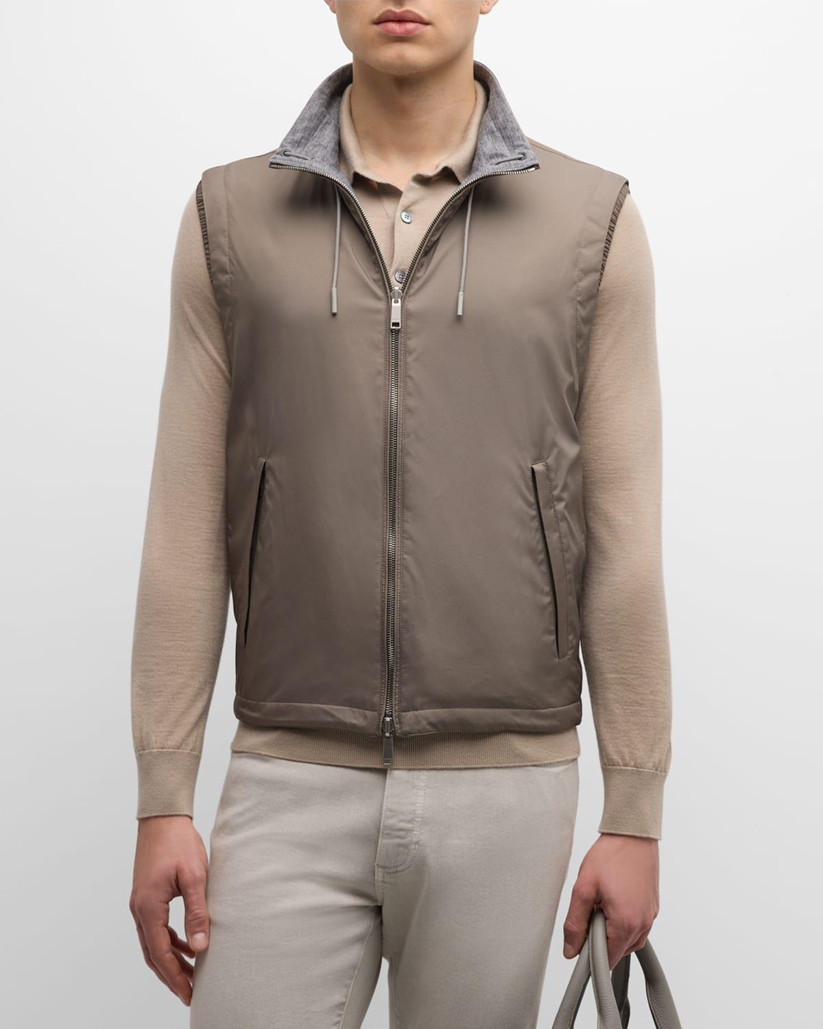 Mens Reversible Full-Zip Vest Product Image