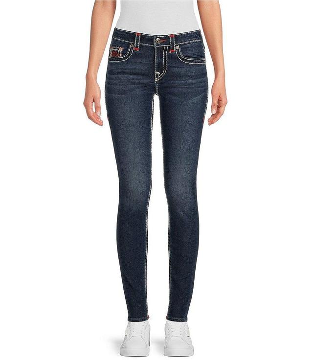 True Religion Jennie Denim Mid Rise Super T Skinny Jeans Product Image