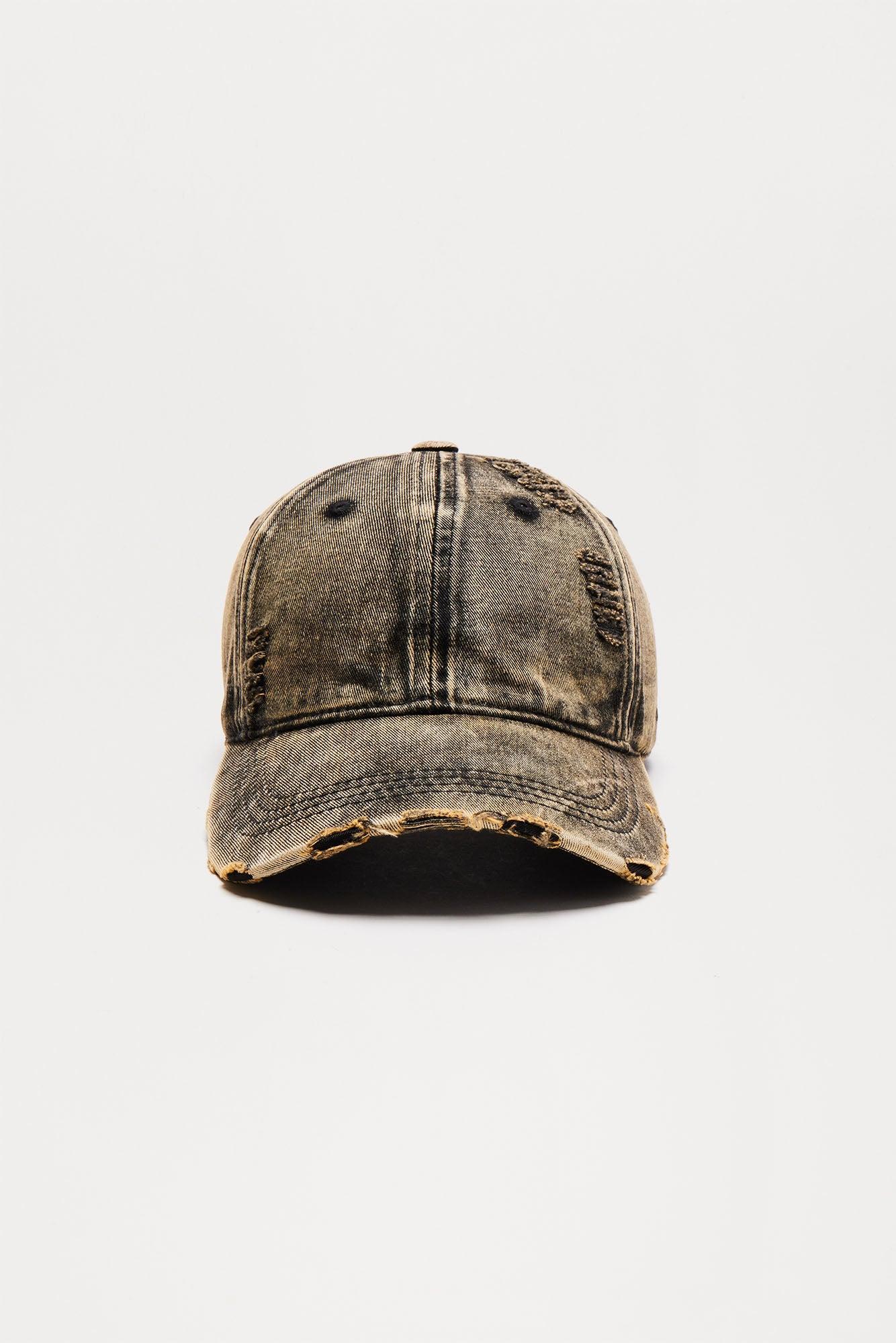 Not Your Boyfriend's Distressed Baseball Hat - Grey/combo Product Image