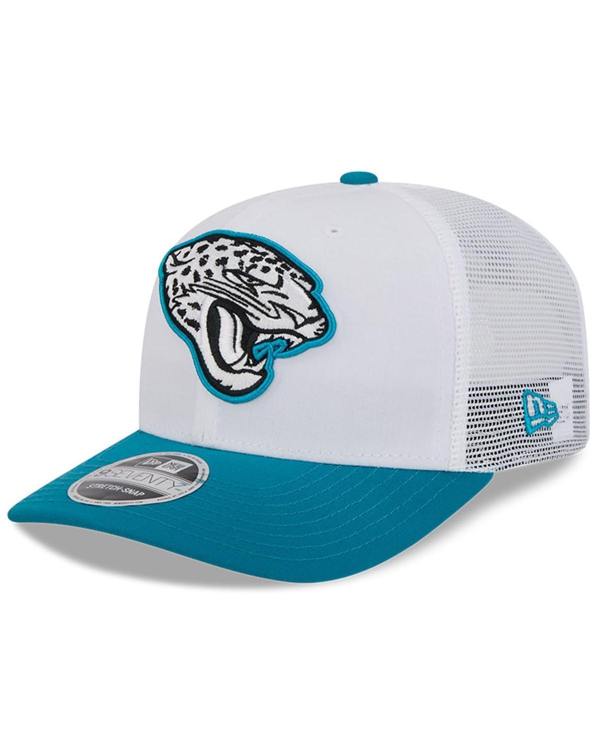 New Era Mens White Jacksonville Jaguars 2024 Nfl Training Camp 9SEVENTY Trucker Hat - White, Teal Product Image